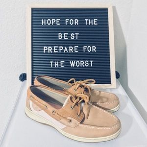 BROWN SPERRY BOATHOUSE SHOES (W 8.5)
